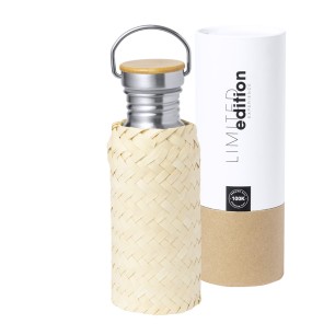 Ninvux - 600 ml. Stroh Etui | Rostfreier Stahl/ Bambus
