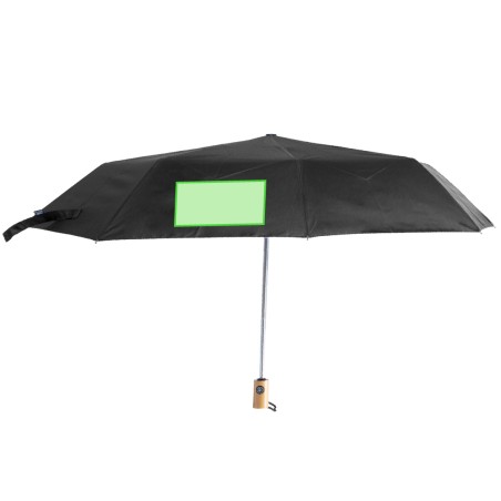 Keitty - 23". Automatisch Öffnen und Schließen. Antiwindsystem. Bambus Griff. Pongee RPET Etui | Pongee 190T RPET. Fiberglass Ri