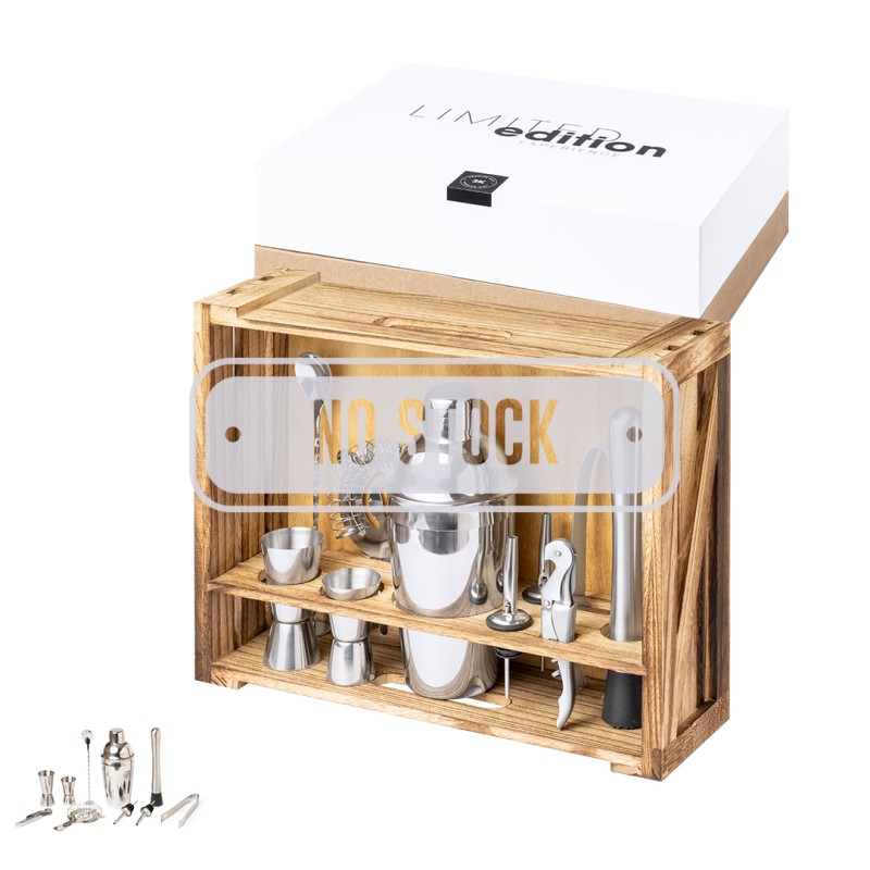 Bespin - Shaker 550 ml. 10 Accessoires | Acier Inox/ Bois