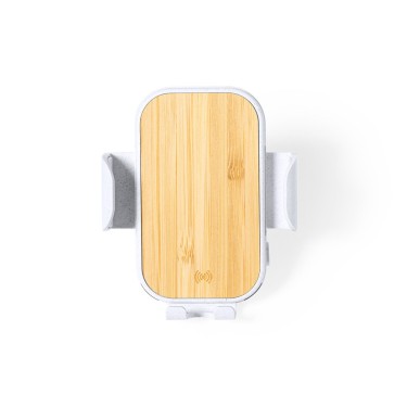 Yaben - Sans Fil 15W. Ajustable | Paille de Blé/ ABS/ Bambou