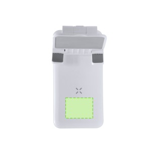 Cheviot - Chargeur Sans Fil 10W. Power Bank 5000 mAh. 2 Sorties USB et 1 Type C. Entrée Micro USB et Type C. Pliable. Hauteur et