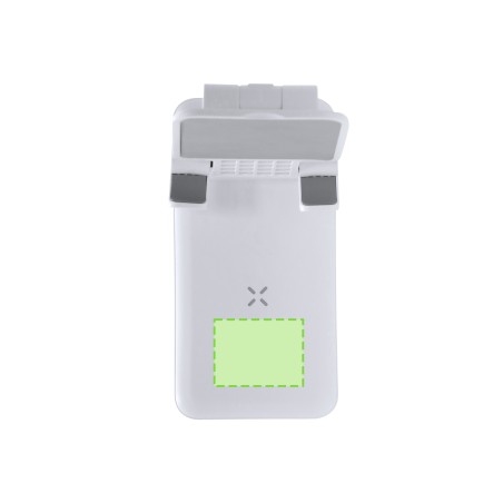 Cheviot - Chargeur Sans Fil 10W. Power Bank 5000 mAh. 2 Sorties USB et 1 Type C. Entrée Micro USB et Type C. Pliable. Hauteur et