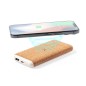 Limerick - Drahtlos 15W. 8000 mAh. USB Ausgang. Typ C Ausgänge und Eingang | Kork/ Weizenstroh/ ABS