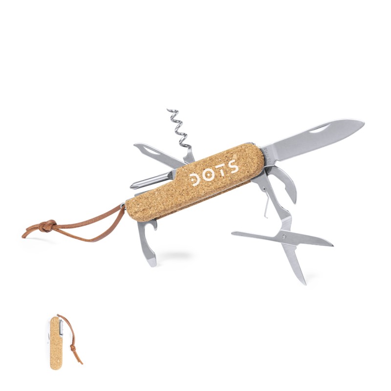 Brica - 9 Funktionen | Kork/ Rostfreier Stahl