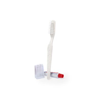 Dental Kit - Zahnbürste Weizenstroh/ PP. Zahnpasta 6 gr