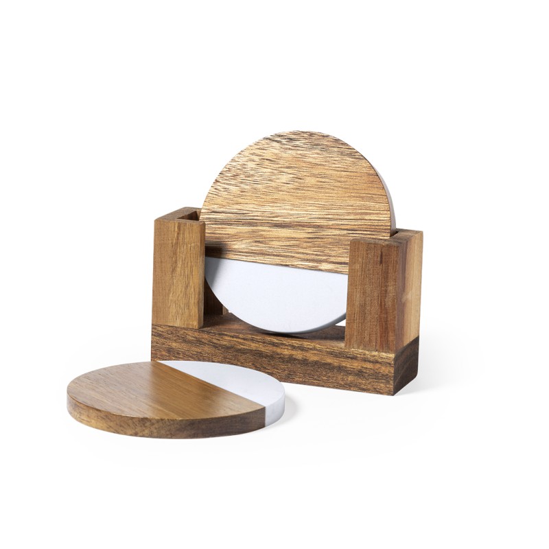 Derrol - 2 Pièces | Bois/ Extrait Marbre