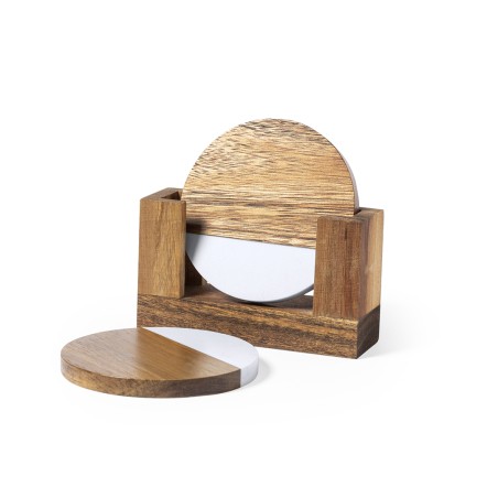 Derrol - 2 Pièces | Bois/ Extrait Marbre