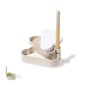 Lezo - 80 Feuilles. Fleurs Sauvages. Stylet Bille Bambou Incluse | Paille de Blé/ ABS