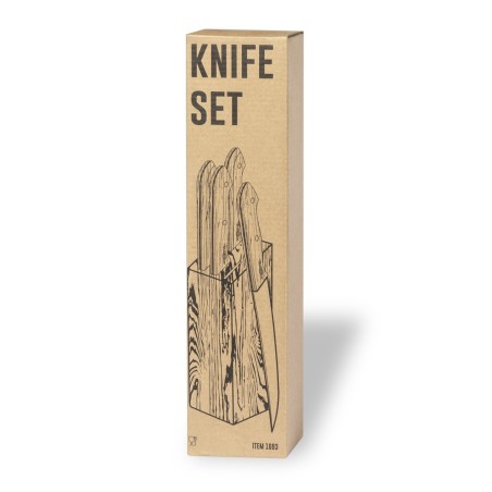 Wheeler - 5 Pièces | Acier Inox/ Bois