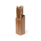 Wheeler - 5 Pièces | Acier Inox/ Bois