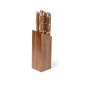 Wheeler - 5 Pièces | Acier Inox/ Bois