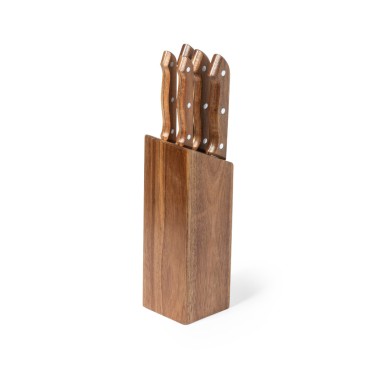 Wheeler - 5 Pièces | Acier Inox/ Bois
