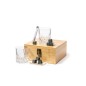 Steger - 2 Trinkbecher Glas 320 ml. 8 Eiswürfel Naturstein Wiederverwendbar. Rostfreier Stahl Zange. Baumwolle Etui | Bambus Steger - 2 Trinkbecher Glas 320 ml. 8 Eiswürfel Naturstein Wiederverwendbar. Rostfreier Stahl Zange. Baumwolle Etui | Bambus