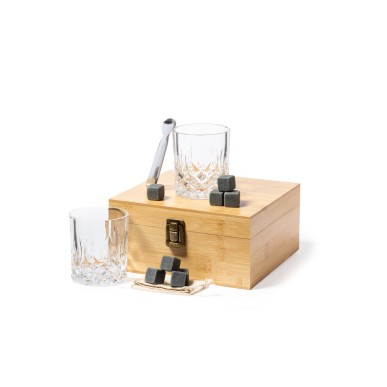 Steger - 2 Trinkbecher Glas 320 ml. 8 Eiswürfel Naturstein Wiederverwe