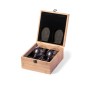 Neider - 2 Verres à Vin 350 ml. Tire-Bouchon Ouvre Bouteille Acier Inox | Bambou Neider - 2 Verres à Vin 350 ml. Tire-Bouchon Ouvre Bouteille Acier Inox | Bambou