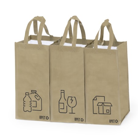Stuggar - 3 Sacs 23 x 45 x 23 cm | Polyester RPET Laminé