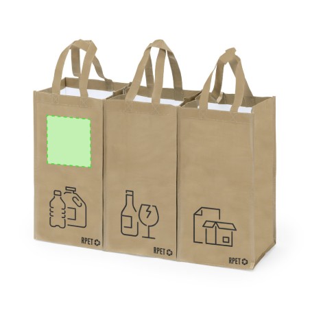 Stuggar - 3 Sacs 23 x 45 x 23 cm | Polyester RPET Laminé