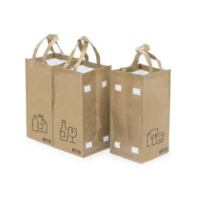 Stuggar - 3 Sacs 23 x 45 x 23 cm | Polyester RPET Laminé