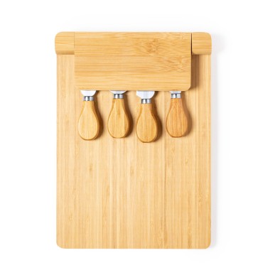 Mildred - Magnétique. 4 Pièces | Bambou/ Acier Inox