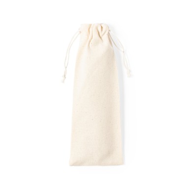 Basuky - 5 Stück. Canvas Etui | Rostfreier Stahl/ Holz