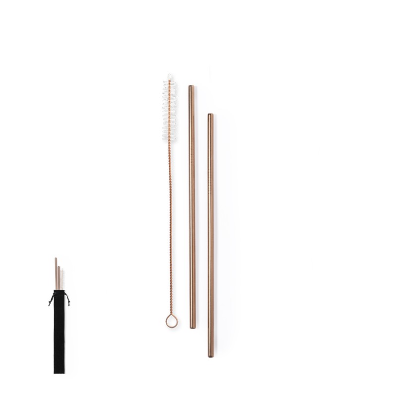 Firux - 2 Stück. Wiederverwendbar. Reiniger Inklusive. Wildleder Etui | Rostfreier Stahl