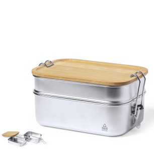 Vickers - 2 Compartiments 340 et 600 ml. Fermeture Sécurité | Acier In