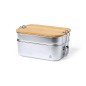 Vickers - 2 Compartiments 340 et 600 ml. Fermeture Sécurité | Acier Inox Recyclé/ Bambou