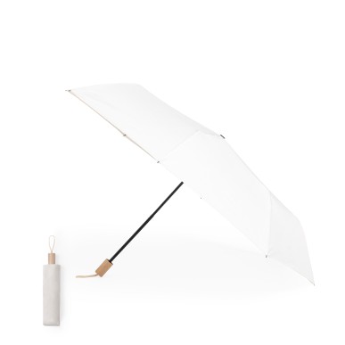 Nouka - 23". Holz Griff. Pongee Etui | Pongee 190T. Metall Rippen