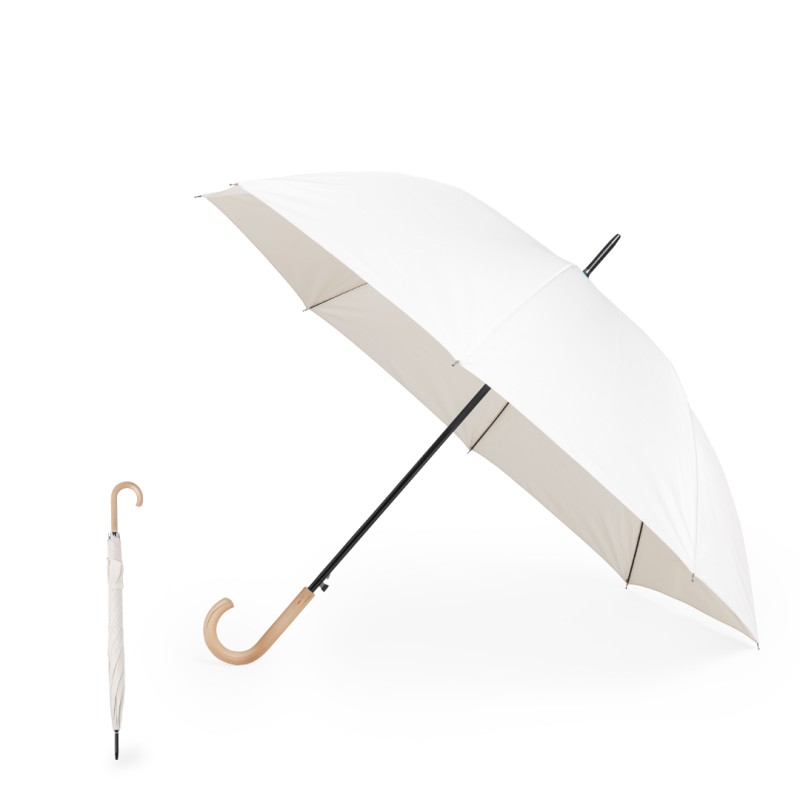 Tanesa - 27". Automatisch. Antiwindsystem. Holz Griff | Pongee 190T. Fiberglass Rippen