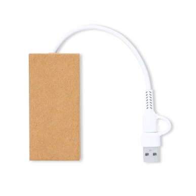 Hasgar - 1 Port Type C. 2 Ports USB 2.0 | Carton Recyclé