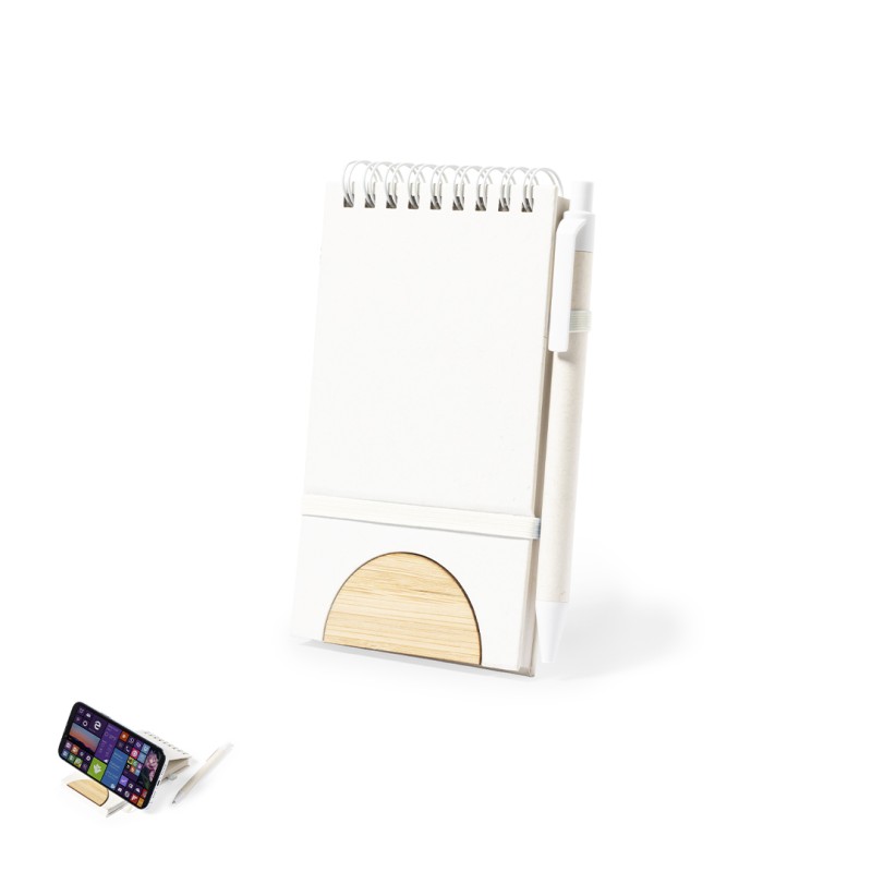 Minnak - Couverture Rigide. 80 Feuilles. Stylo Cartons de Lait Recyclés Incluses | Cartons de Lait Recyclés/ Bambou