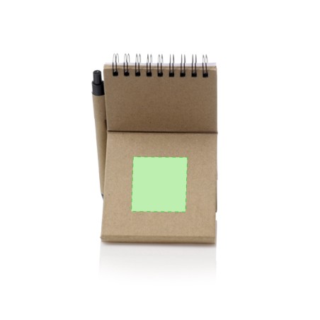 Phesux - Bloc 30 Feuilles. 25 Notes Adhésives 7,5 x 7,5 cm. 125 Mini Notes Adhésives 1,2 x 4,5 cm. Stylo Carton Recyclé Incluse 