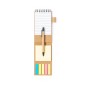 Phesux - Bloc 30 Feuilles. 25 Notes Adhésives 7,5 x 7,5 cm. 125 Mini Notes Adhésives 1,2 x 4,5 cm. Stylo Carton Recyclé Incluse 