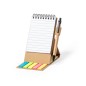Phesux - Bloc 30 Feuilles. 25 Notes Adhésives 7,5 x 7,5 cm. 125 Mini Notes Adhésives 1,2 x 4,5 cm. Stylo Carton Recyclé Incluse 