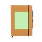 Nauthax - Bloc Notes Couverture Rigide. 100 Feuilles. Stylo Incluse | Cuir Recyclé/ Métal
