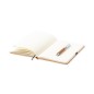 Nauthax - Bloc Notes Couverture Rigide. 100 Feuilles. Stylo Incluse | Cuir Recyclé/ Métal