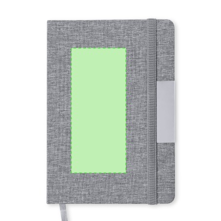 Wendam - Bloc Notes Couverture Rigide. 100 Feuilles. Stylo Incluse | Polyester 300D RPET/ Métal