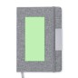 Wendam - Bloc Notes Couverture Rigide. 100 Feuilles. Stylo Incluse | Polyester 300D RPET/ Métal