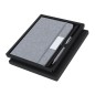 Wendam - Bloc Notes Couverture Rigide. 100 Feuilles. Stylo Incluse | Polyester 300D RPET/ Métal