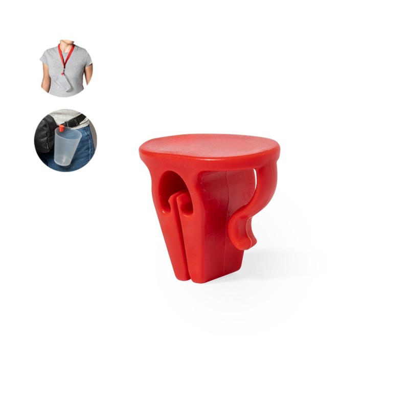 Pince Porte-Gobelet avec impression publicitaire Tusca Pince Porte-Gobelet avec impression publicitaire Tusca
