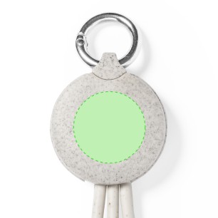 Dumof - Connexion Micro USB, Type C et Lightning 5V DC 2.4A | Paille de Blé/ ABS