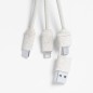 Dumof - Connexion Micro USB, Type C et Lightning 5V DC 2.4A | Paille de Blé/ ABS