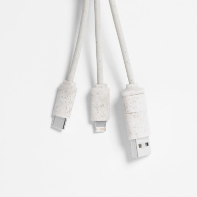 Dumof - Connexion Micro USB, Type C et Lightning 5V DC 2.4A | Paille d