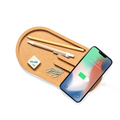 Beny - Drahtlos 15W | Kork/ Bambus