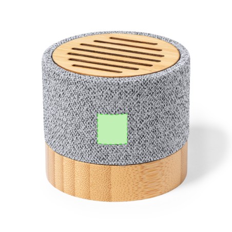 Blarak - Connexion Bluetooth. Puissance Sonore 3W. Batterie 300 mAh | Polyester RPET/ Bambou
