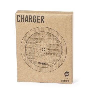 Kuzgal - Sans Fil 15W | Chanvre Organique/ Bois