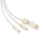 Nuskir - Connexion Micro USB, Type C et Lightning 5V DC 2.4A | Paille de Blé/ ABS/ Bois/ Chanvre Organique Nuskir - Connexion Micro USB, Type C et Lightning 5V DC 2.4A | Paille de Blé/ ABS/ Bois/ Chanvre Organique