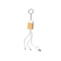 Brestin - Connexion Micro USB, Type C et Lightning 5V DC 2.4A | Bambou/ Extrait Marbre