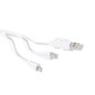 Brestin - Connexion Micro USB, Type C et Lightning 5V DC 2.4A | Bambou/ Extrait Marbre