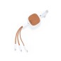 Sherat RCS - Câble Extensible. Connexion Micro USB, Type C et Lightning 5V DC 2.4A | Cuir Recyclé/ ABS Recyclé